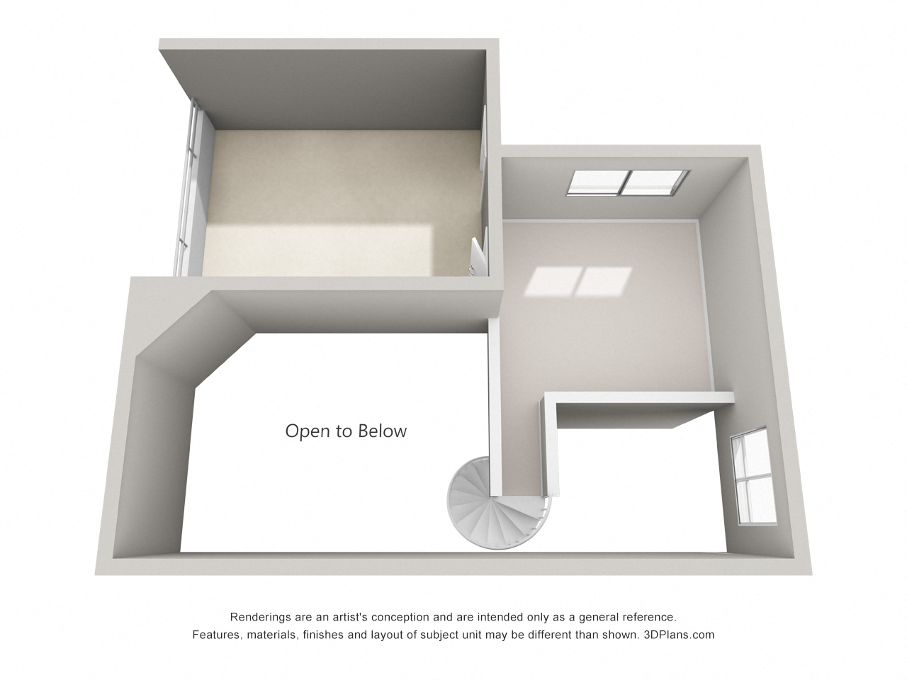 Floor plan for 1 bed, 1 bath, 830 sqft